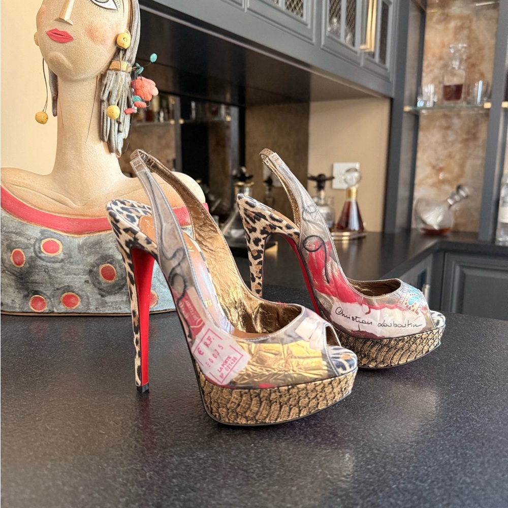 Christian Louboutin Multicolor Platform Heels